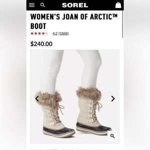 Like new Sorel snow boots, size 8